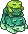 animated pixel sprite of video game frogs